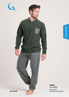 MEN'S PAJAMAS M/L V60096 Tellini S.r.l. Wholesale Clothing